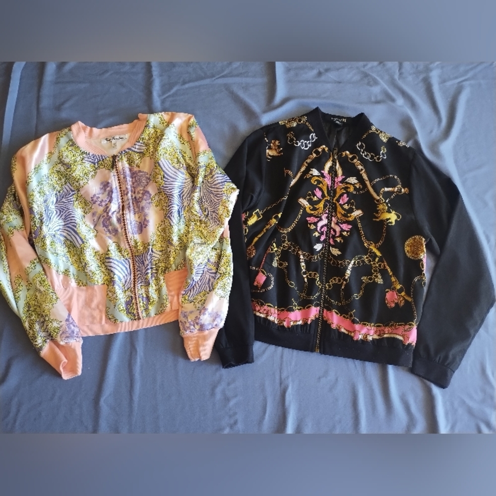 Two Stylish Silk Fashion Jackets
